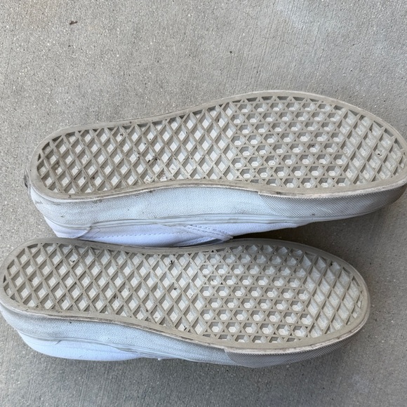 Vans Classic White Canvas Slip-Ons - Picture 4 of 7